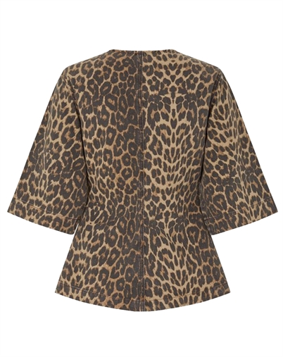 Global F - Lila-G Skjorte - Leopard Mist